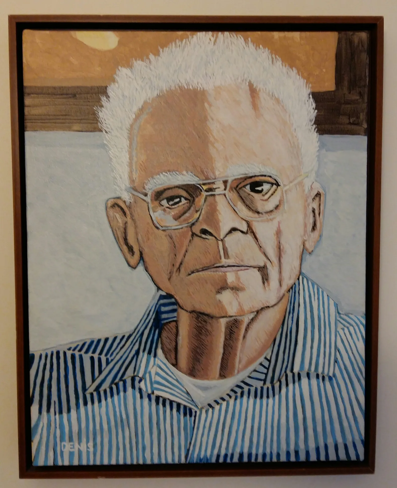 Portrait du père, acrylique sur toile
