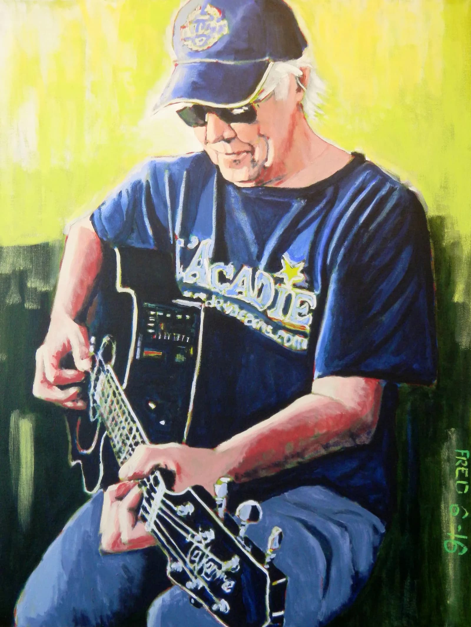 Pierre Robichaud, acrylique sur toile, 102 × 77 cm