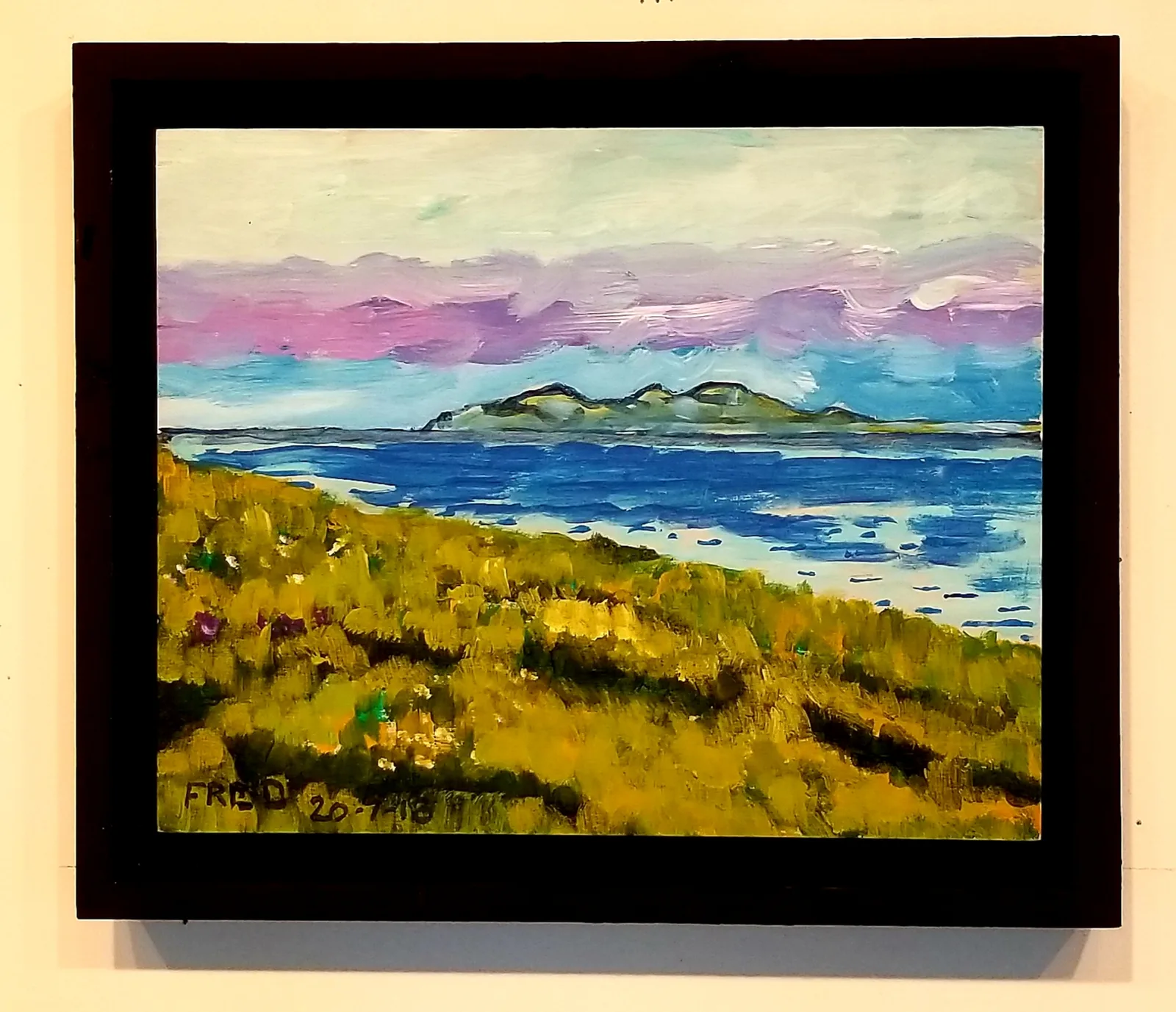 De partout elle est là, acrylique sur bois