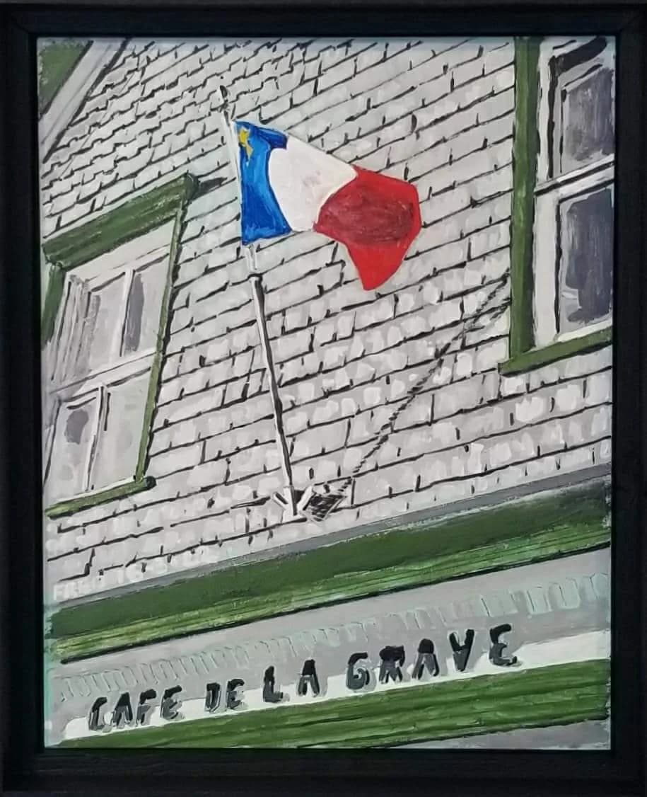 969, route 199, acrylique sur masonite
