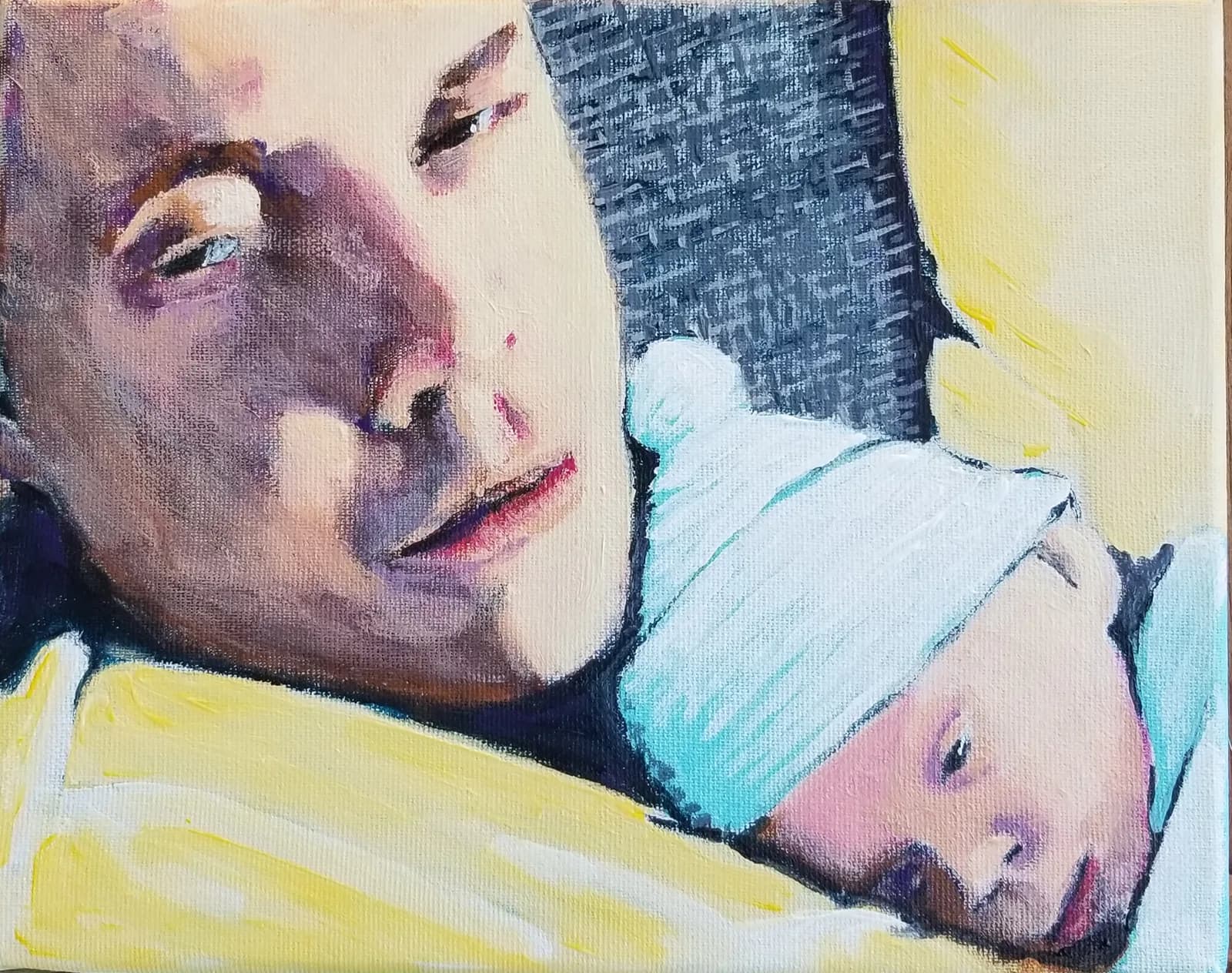 Martin et William, acrylique sur toile