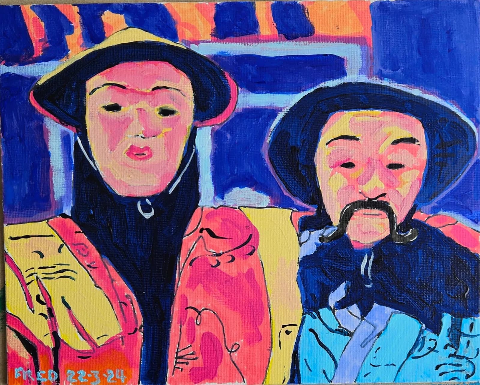 Esquisse sa femme est un chinois