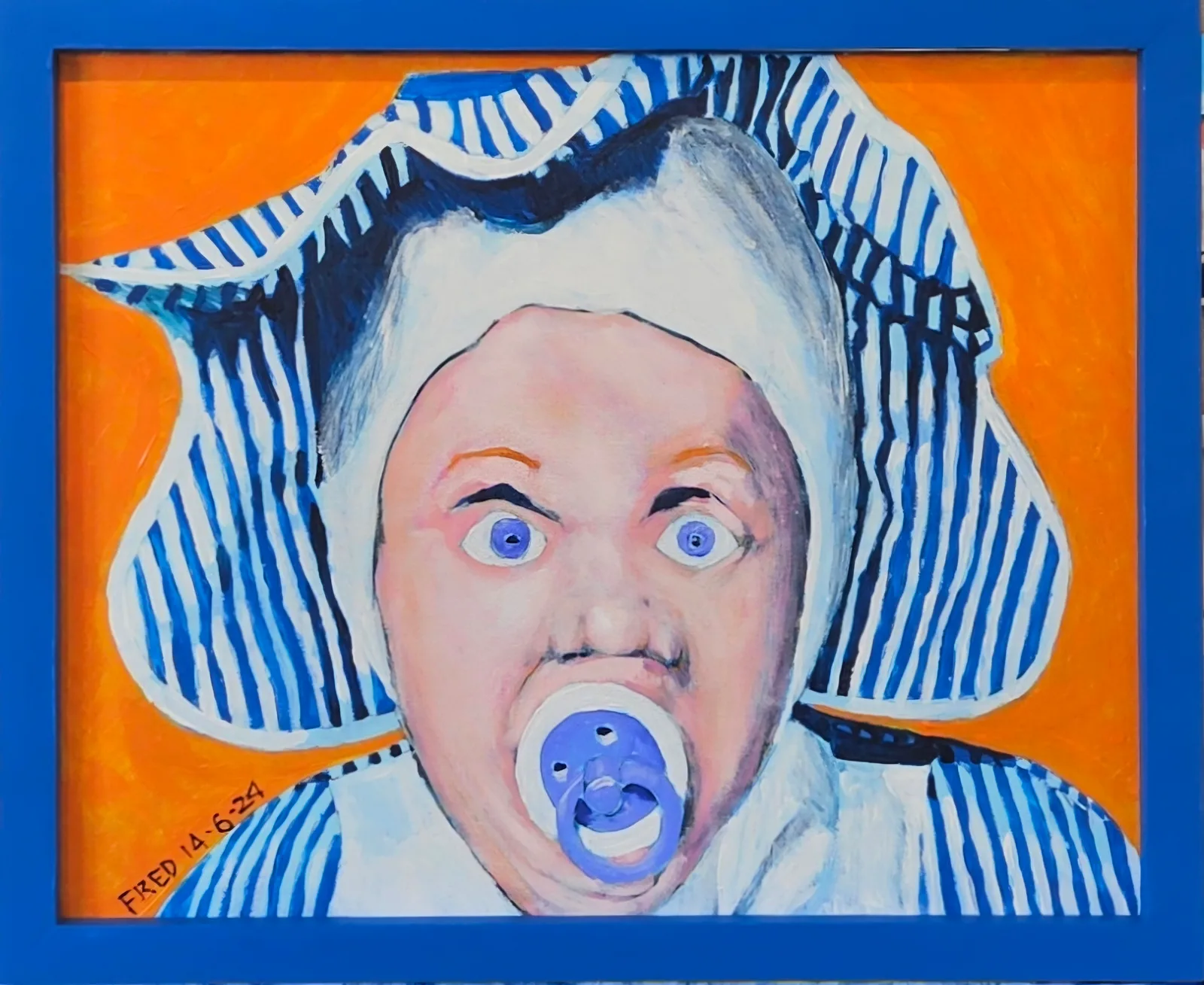 Grand Bébé, acrylique sur toile, 40 × 50 cm