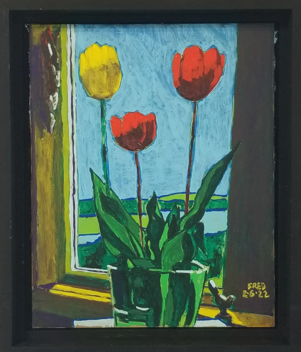 3tulipes, 1oiseau