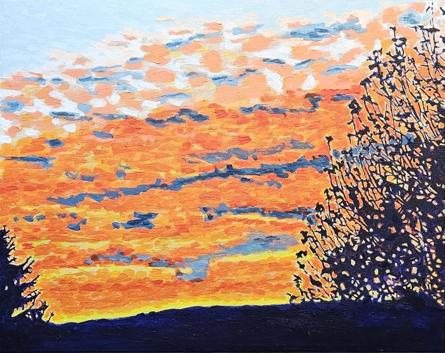 Pour Johanne D, acrylique sur toile galerie