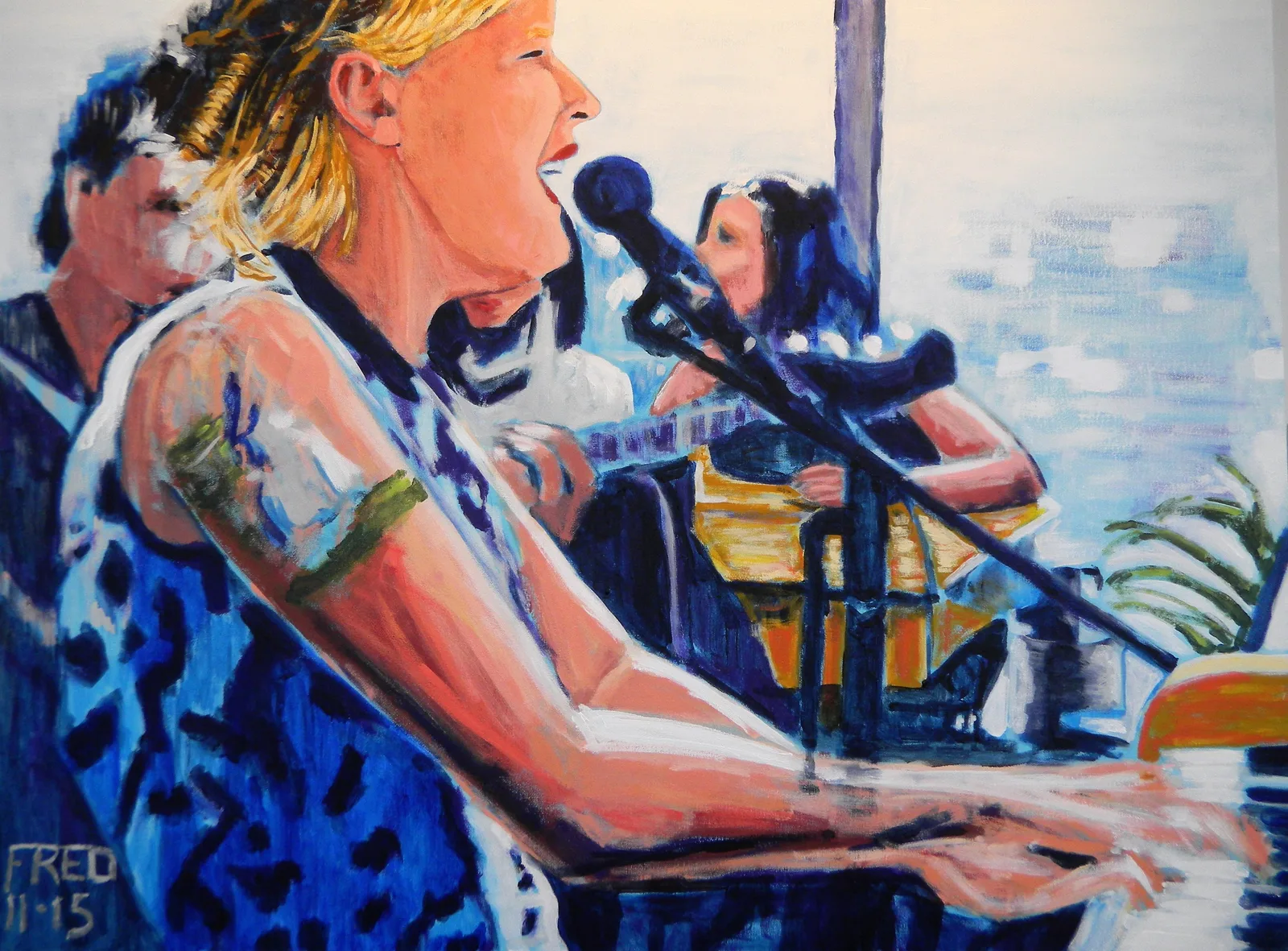 Marie-Frédérique, acrylique sur toile, 77 × 102 cm
