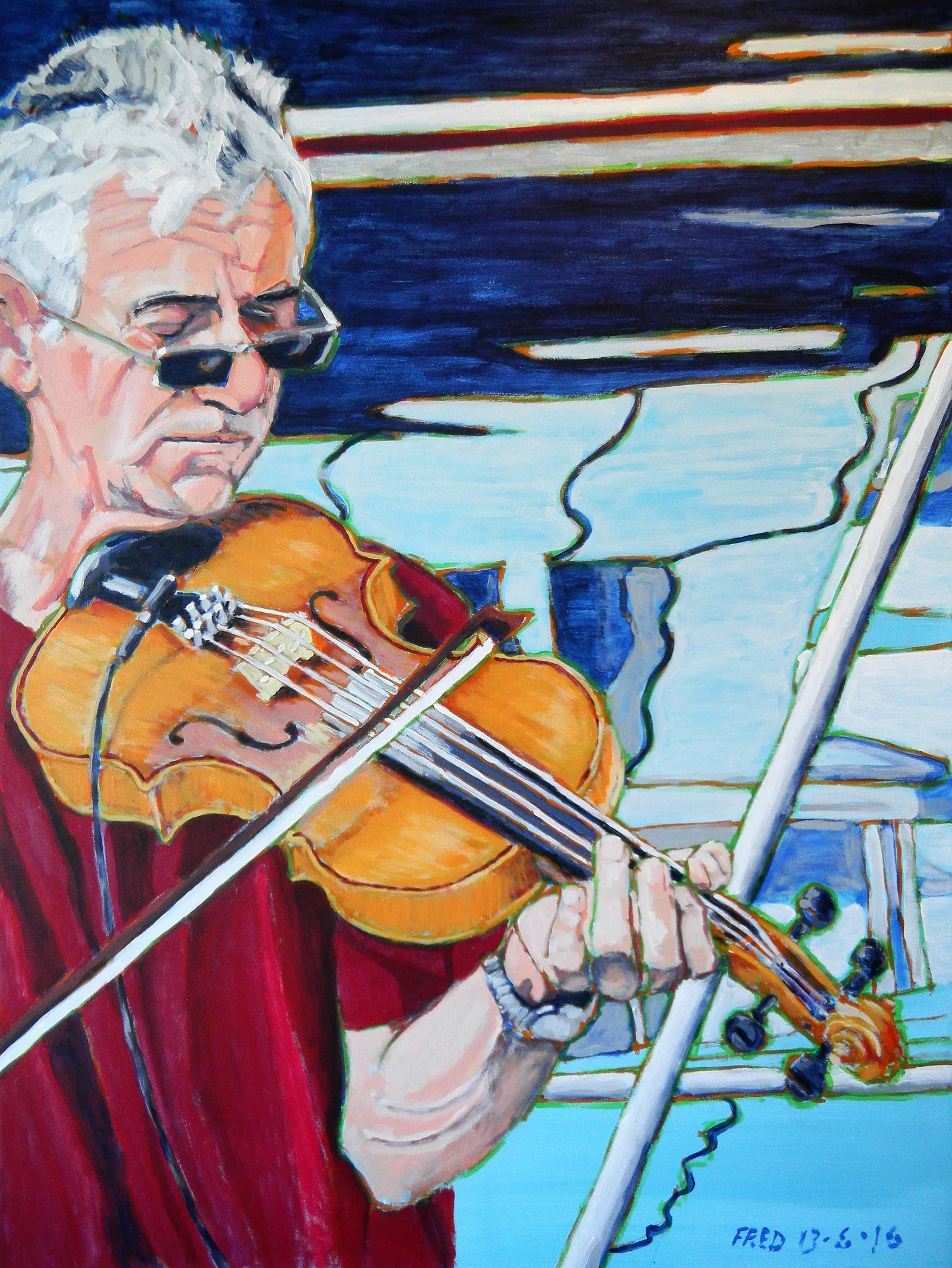 Paul, acrylique sur toile, 102 × 77 cm