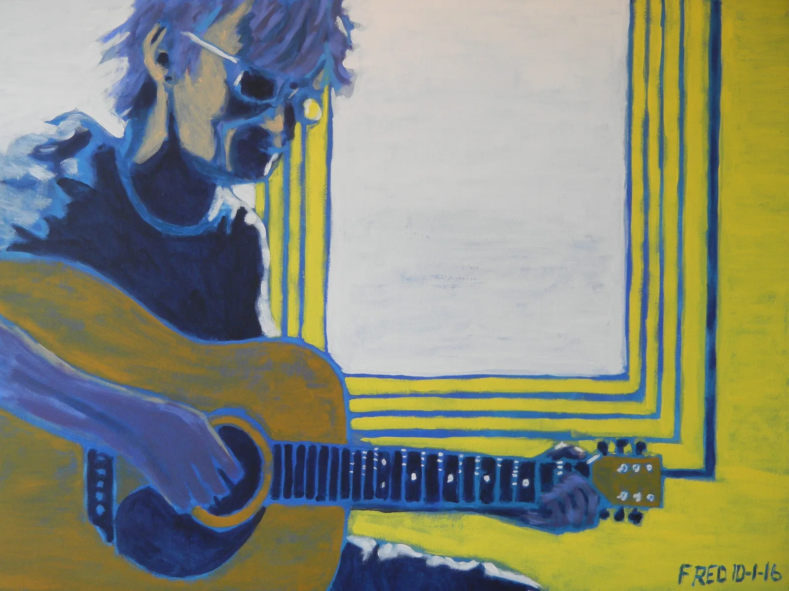 Roland, acrylique sur toile, 77 × 102 cm