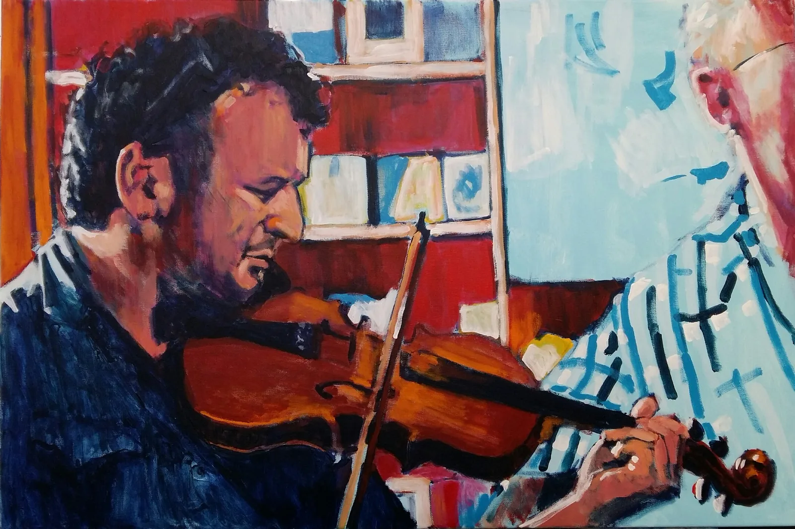 Steeve Poirier, acrylique sur toile, 61 × 91 cm
