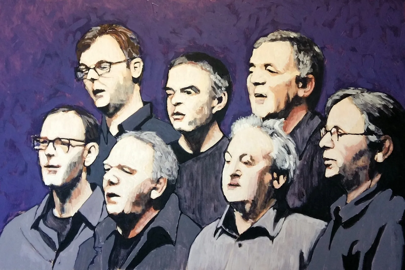 Le Cœur des hommes, acrylique sur panneau, 60 × 92 cm