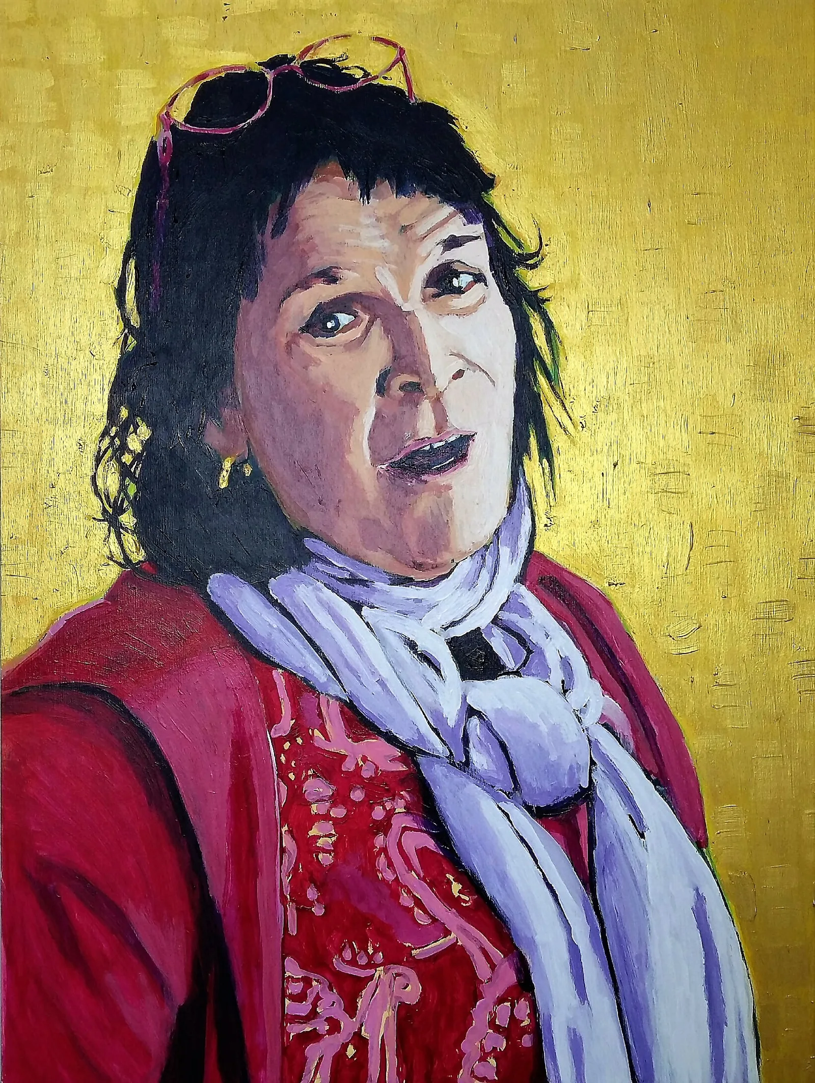 Ma chanteuse préférée, acrylique sur panneau, 65,5 × 45,5 cm