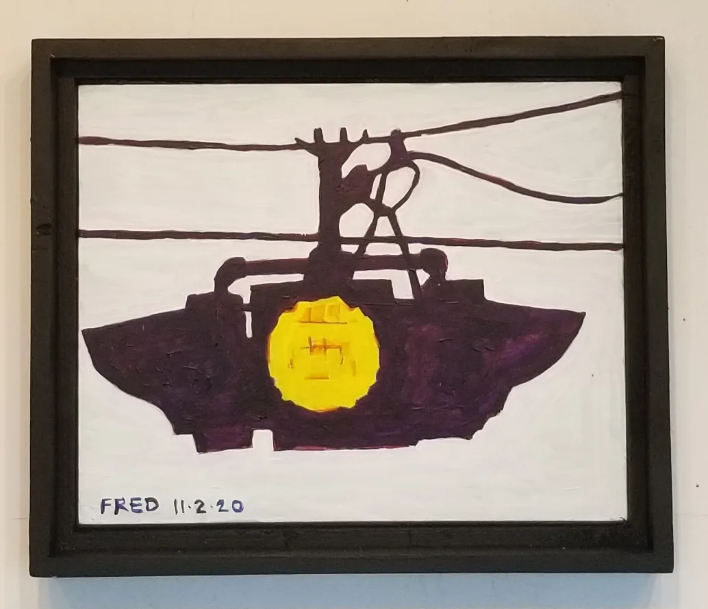 Je flashe pour toi, acrylique sur masonite, 20 × 25 cm