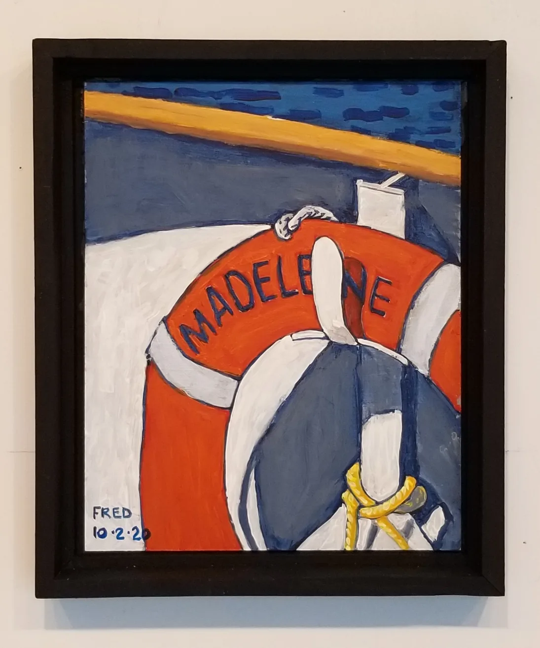La traversée II, acrylique sur masonite, 25 × 20 cm