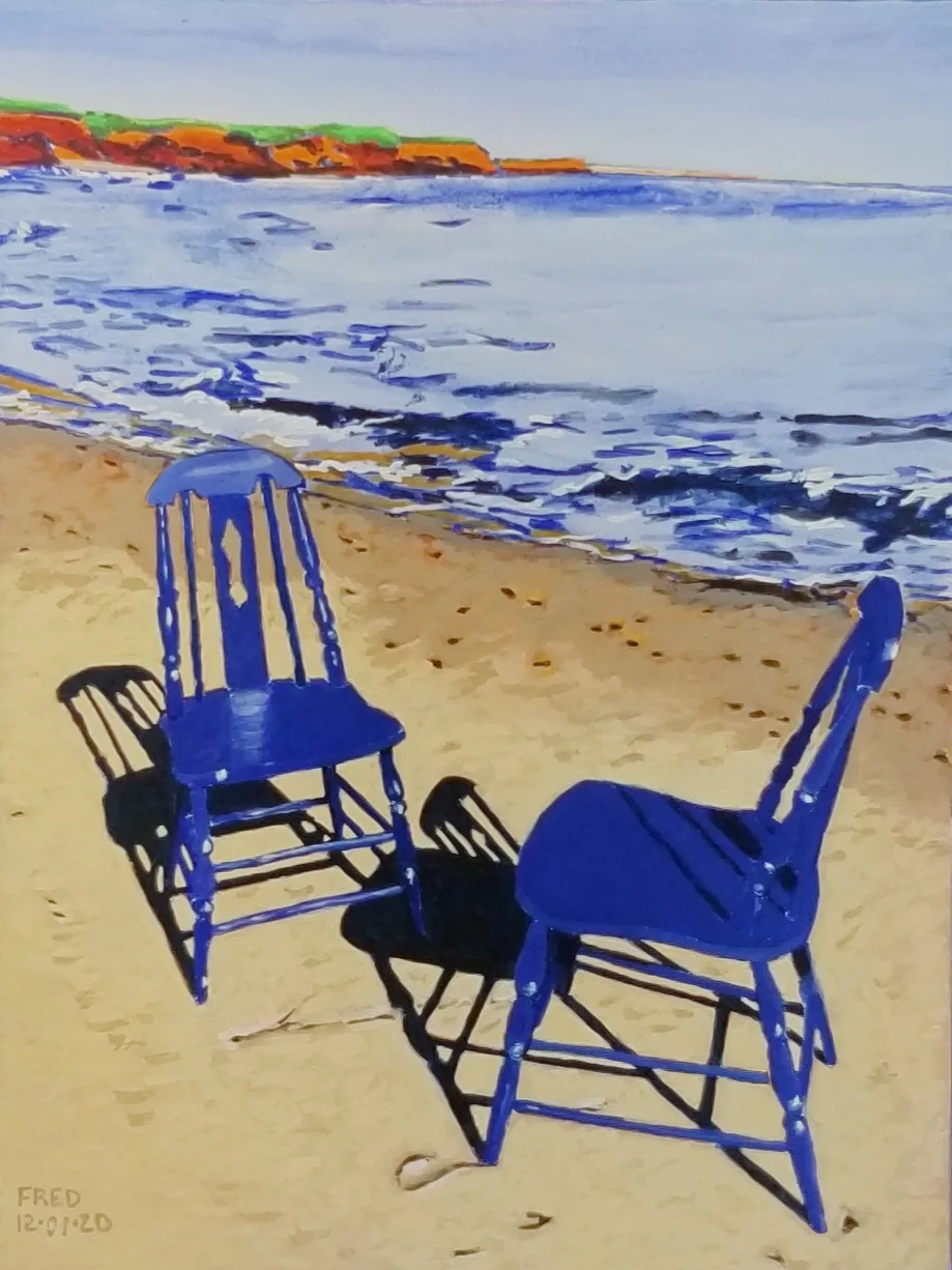 Palabres I, acrylique sur toile, 61 × 46 cm