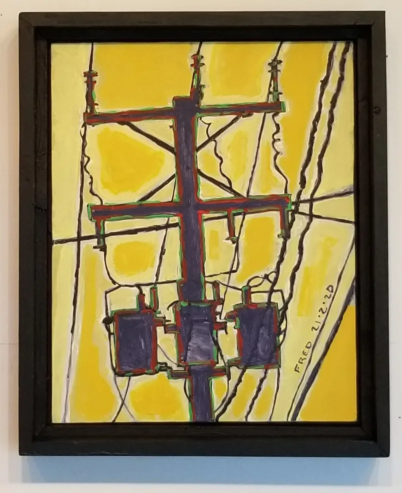 Transformation, acrylique sur masonite, 25 × 20 cm